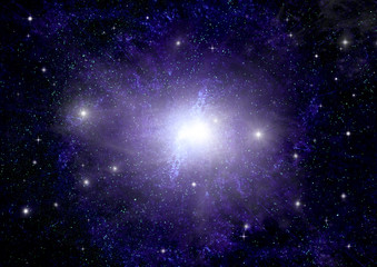 galaxy in a free space