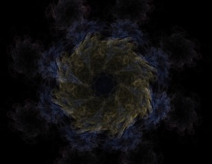 Abstract lens flare space or time travel concept background