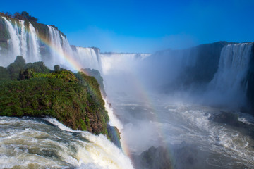 Iguazu waterfalls in South America