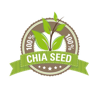 100 % Chia Seed Symbol