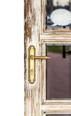 worn door handle