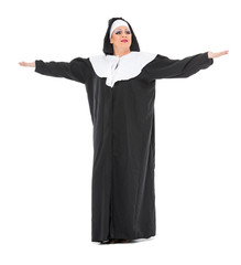 Actor Drag Queen Dressed as Nun