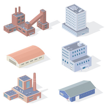 Isometric Industrial Buildings