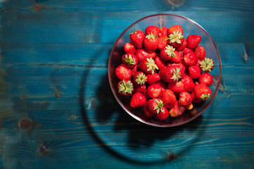 strawberries in a bowl