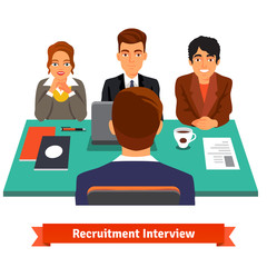 Man having a job Interview with HR specialists