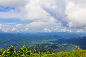 Landscape on the mountain at countryside in Thailand.