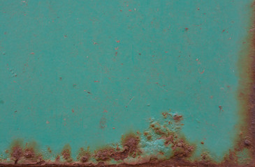 Rusty painted metal
