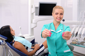 Obraz premium The concept of healthy teeth.