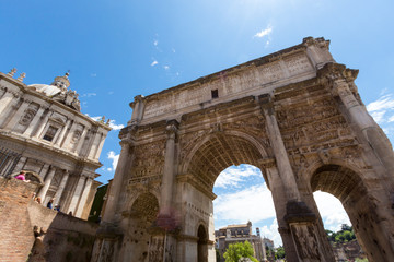 Obraz premium Famous Roman ruins in Rome