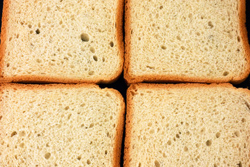 White bread slices