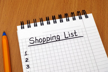 Shopping List