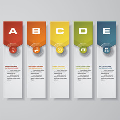 Design clean number banners template/graphic or website layout. Vector.