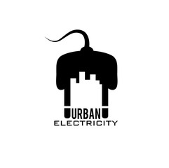 urban electricity vector design template