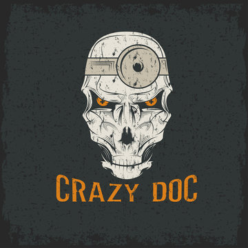 crazy doctor skull