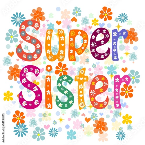 Download "Super sister birthday" Stock image and royalty-free ...