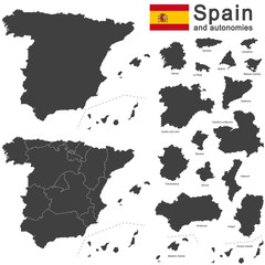 Spain and autonomies © picoStudio