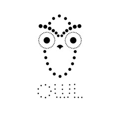 decorative owl vector design template
