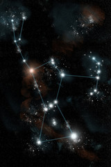 An artist's depiction of the Constellation Orion - 94800852