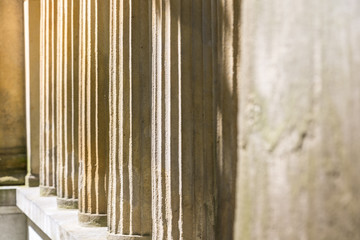 Obraz premium detail of some ancient pillars of a temple
