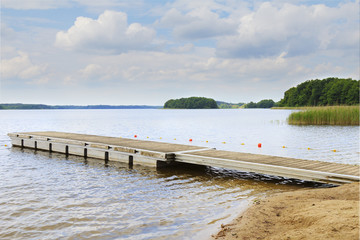 Fototapeta premium Steg am Useriner See