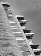 Detail of a building of modern architecture