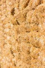 Fresh straw hay bales background