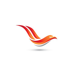 Eagle Orange Flames Logo