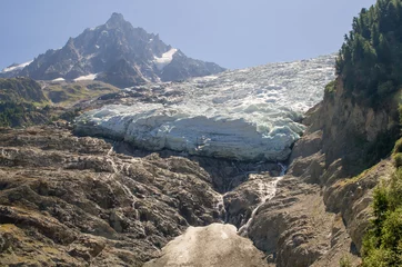Crédence de cuisine en verre imprimé Glaciers Glacier des Bossons Chamonix