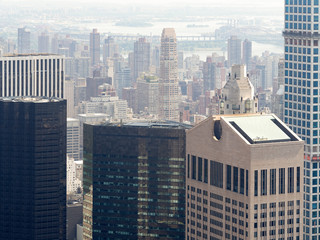 Skyscrapers and office buildings in midtown Manhattan