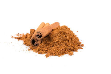 cinnamon sticks with powder