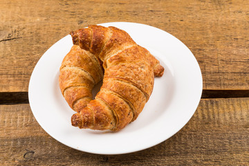 Fresh baked croissants