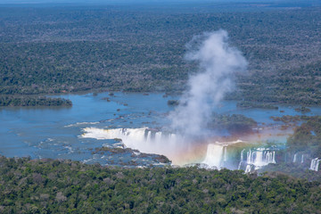 Fototapeta na wymiar Iguazu waterfalls in South America