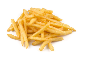 french fries isolated