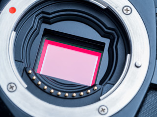 cmos sensor or also called digital ccd installed on mirorless ca