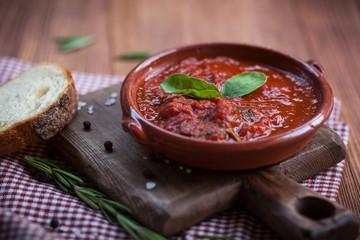 Delicious tomato soup