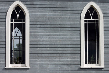 Two Windows in a Country Church