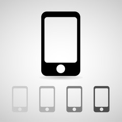 smartphone icons set great for any use. Vector EPS10.