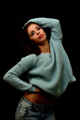 Portrait of beautiful young woman