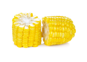 Corn on a white background