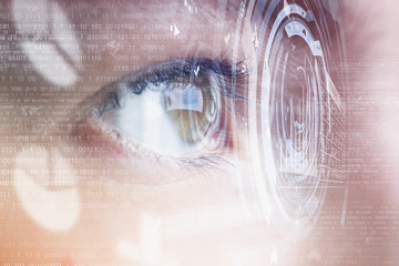 Eye scanning. Concept image. Concept image