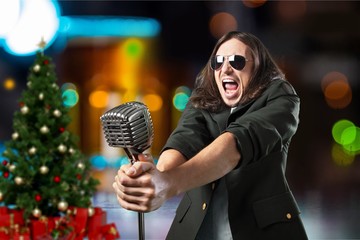 Singing.