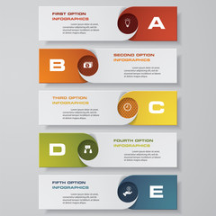 Design clean number banners template/graphic or website layout. Vector.