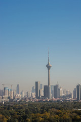 Fototapeta na wymiar Aerial view of Tianjin cityscape .