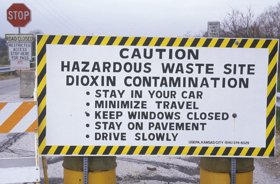 A Hazardous Waste Site Warning