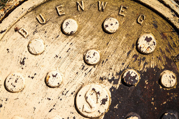 Industrial Grunge Sewer Lid