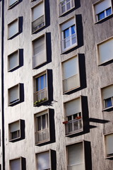 Fototapeta premium Windows on a building facade