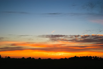 Fototapeta na wymiar Beautiful Missouri Sunset