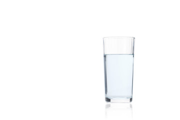 Pure drink water in glass