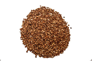 buckwheat isolated on white background