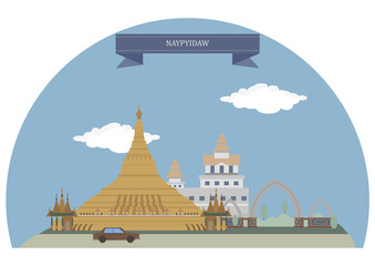 Naklejka premium Naypyidaw, Myanmar